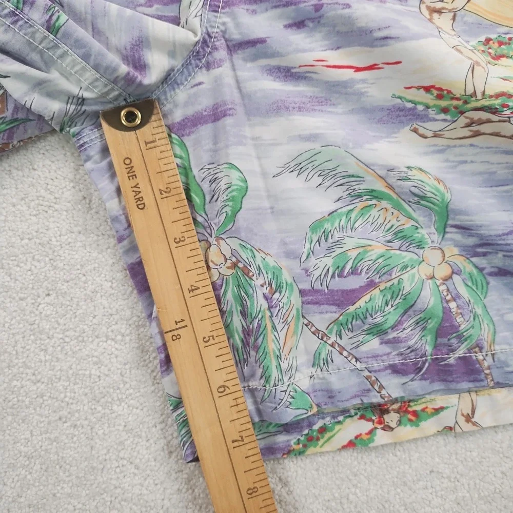 VTG POLO Ralph Lauren Swim Trunks Men's XL Cotton Blend Hawaiian Surf Beach EUC